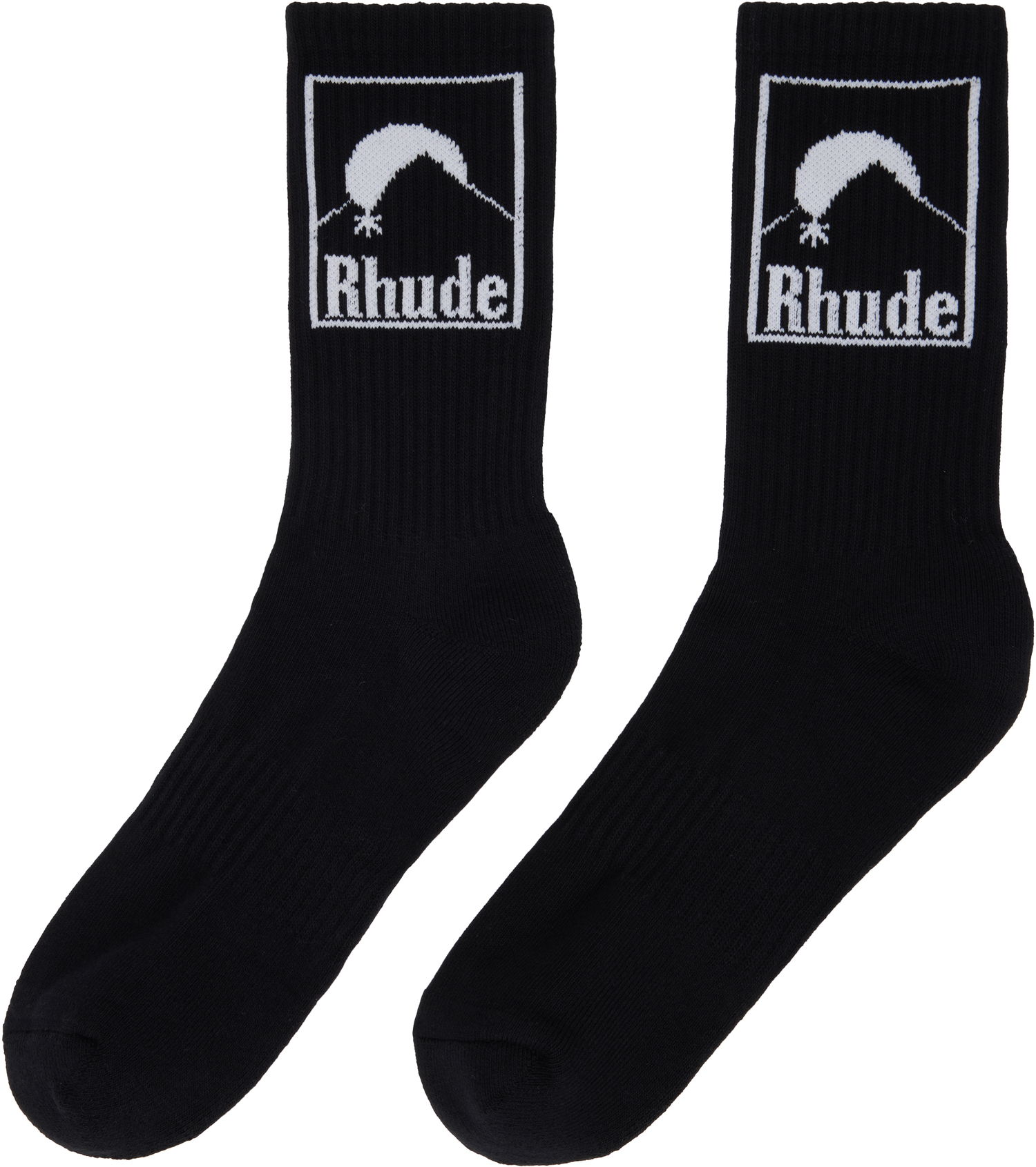 Чорапи Rhude Rhude Moonlight Badge Socks Черно | RHPS25SO06117, 1