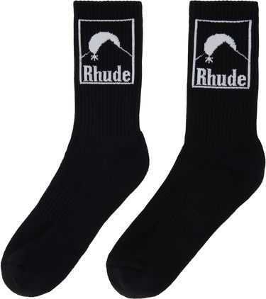 Чорапи Rhude Rhude Moonlight Badge Socks Черно | RHPS25SO06117, 1