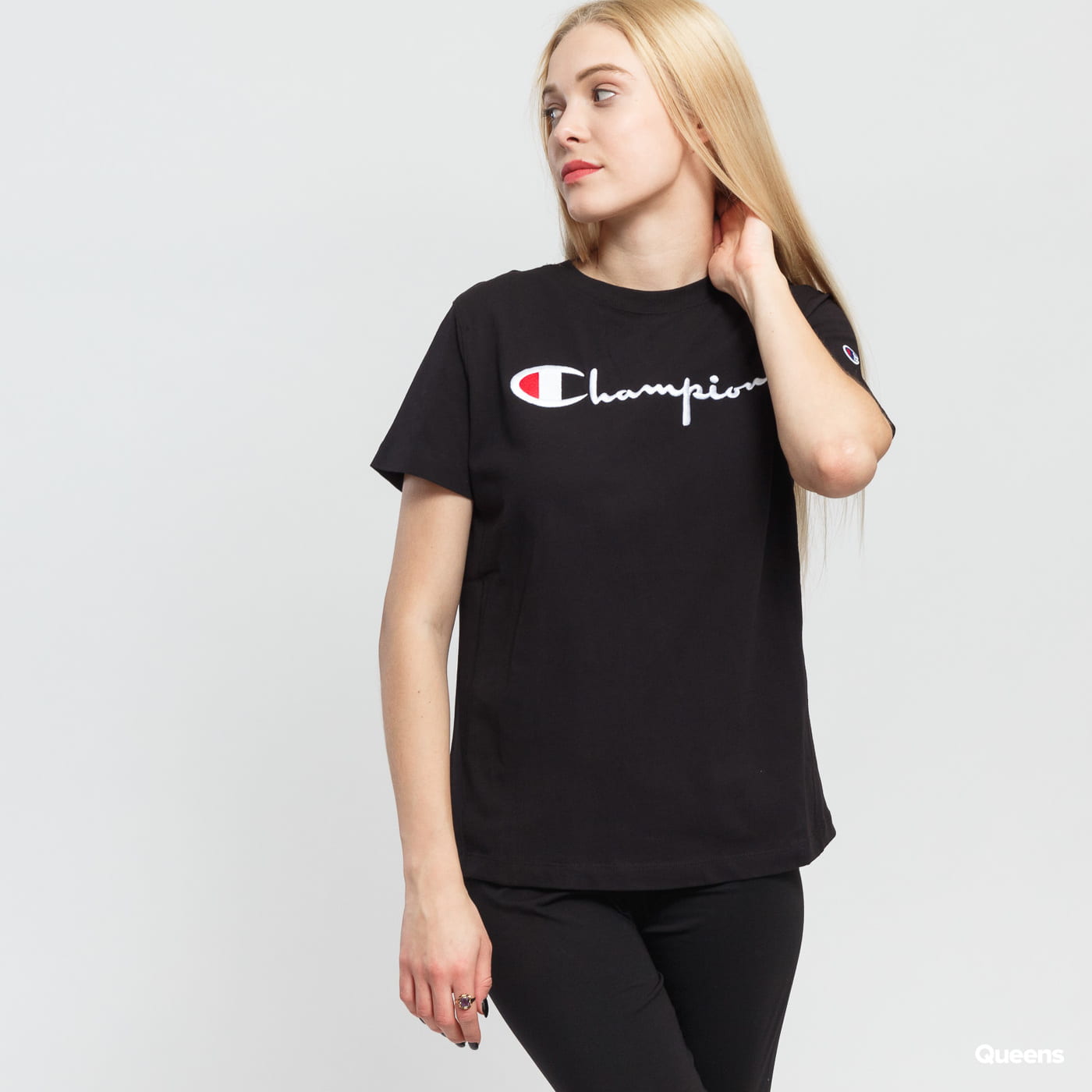 Тениска Champion S Logo Черно | 110992 KK001, 0