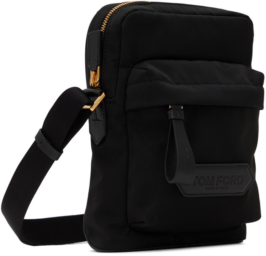 Чанта през рамо Tom Ford Nylon Zip Crossbody Messenger Bag Черно | H0461-TNY017G, 1