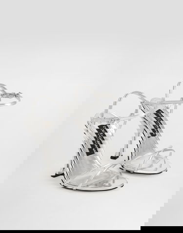 Кецове и обувки Dolce & Gabbana Dolce & Gabbana Mirror Calfskin Sandals Металик | CR1943AY82880998, 1