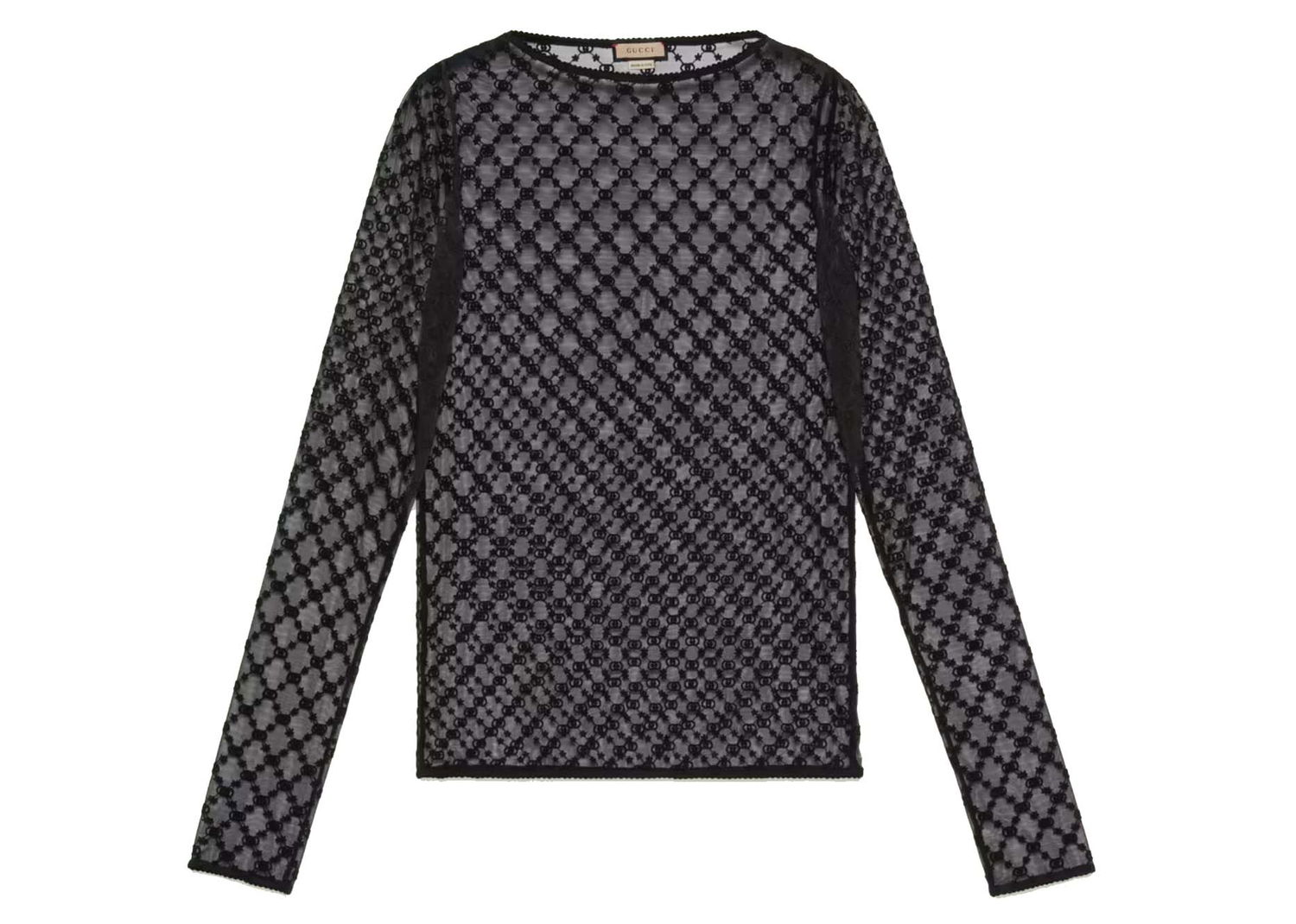 Пуловер Gucci GG Star Tulle Top Черно | 692508 XUAEB 1000, 0