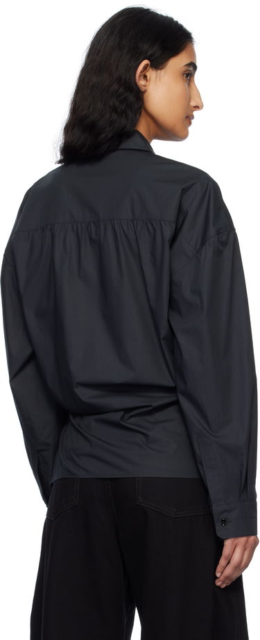 Риза LEMAIRE Lemaire Straight Collar Twisted Shirt Тъмно синьо | SH1141 LF588, 2
