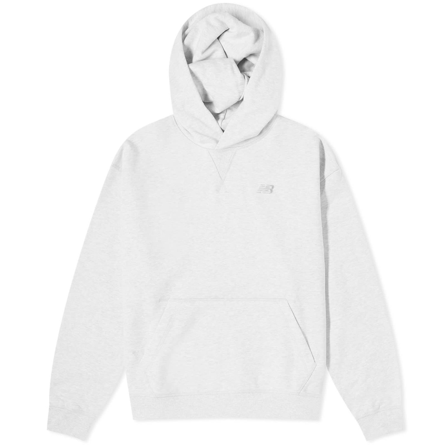 Суитчър New Balance NB Athletics French Terry Hoodie Ash Heather Сиво | WT41537-AHH, 0