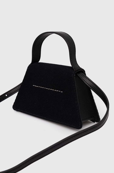 Дамска чанта Maison Margiela MM6 Black Triangle Shoulder Bag Черно | SB5ZI0006.P6642, 3