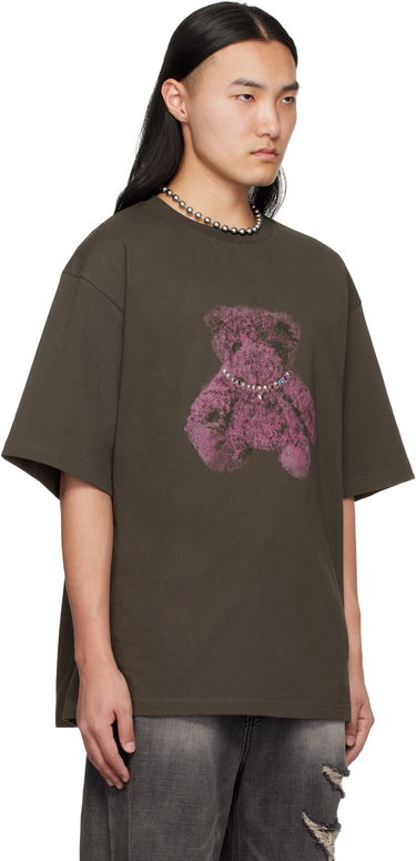 Тениска We11done We11done Pearl Bear Graphic T-Shirt Кафяво | WD-TT0-25-757-U-CH, 1