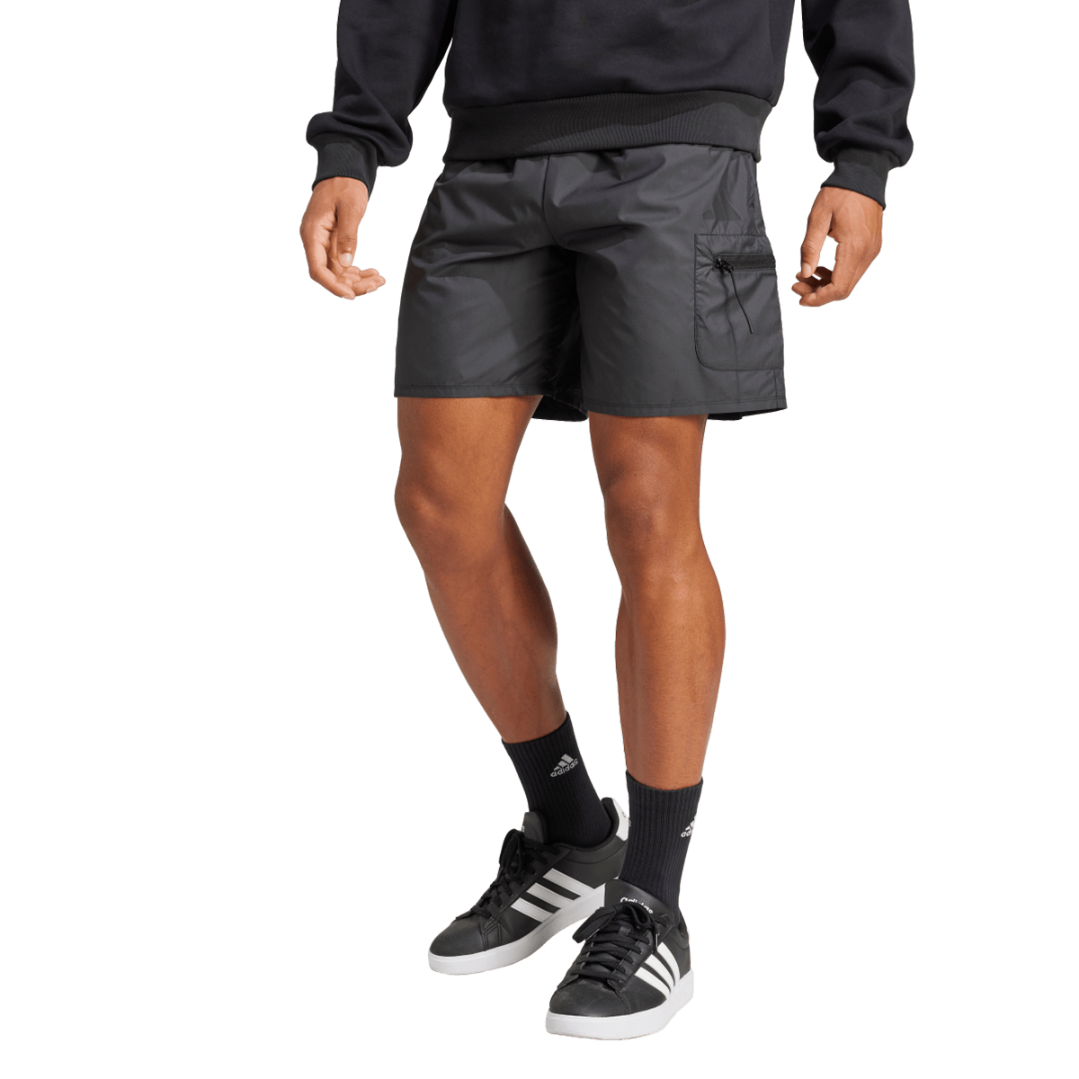 Къси панталони adidas Originals Woven Cargo Shorts with Zipper Pocket Черно | JF3282, 0