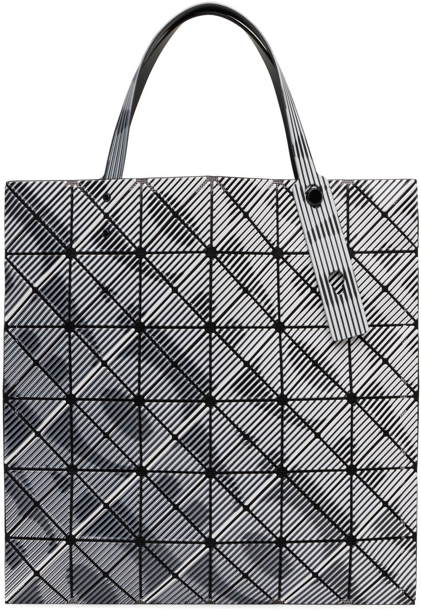 Голяма пазарска чанта BAO BAO ISSEY MIYAKE Beam Geometric Print Tote Bag Сиво | BB48AG802