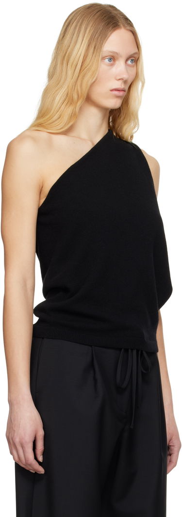 Потник Róhe Róhe Sculptural Knitted One-Shoulder Top Черно | 415-23-336, 1