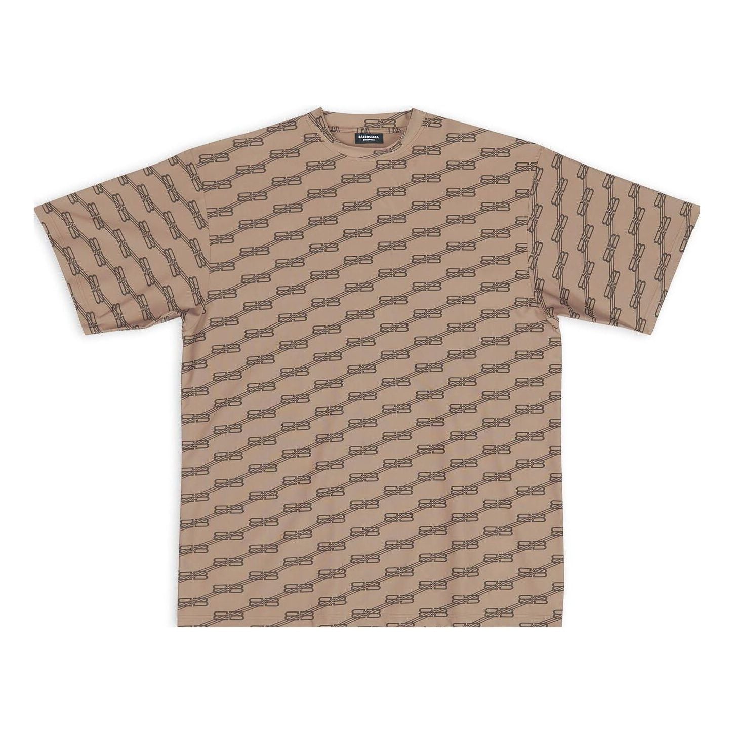 Тениска Balenciaga Monogram Swim T-Shirt Бежово | 6570274B7B99764, 0