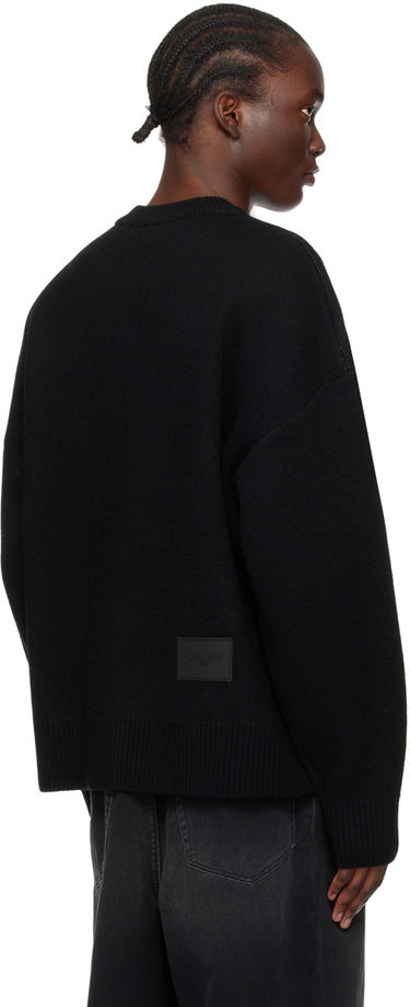 Пуловер We11done We11done Jacquard Knit Sweater Черно | WD-KO1-22-666-U-BK, 2
