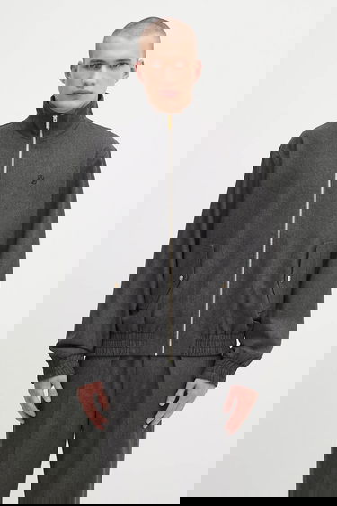 Яке бомбър Drôle de Monsieur Drôle de Monsieur La Trackjacket Flanelle Wool Bomber Jacket Сиво | H.JT234.WV008, 0
