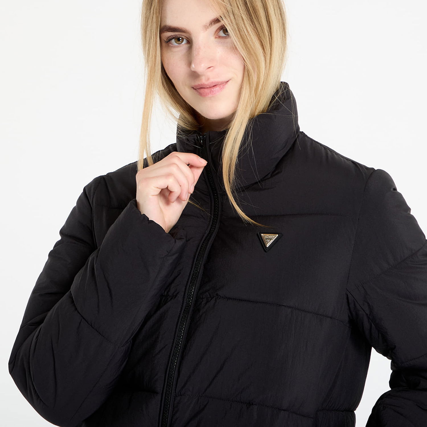 Пухо яке GUESS GUESS Claudia Light Puffer Jacket Черно | V4YL03WFUD0-JBLK, 1
