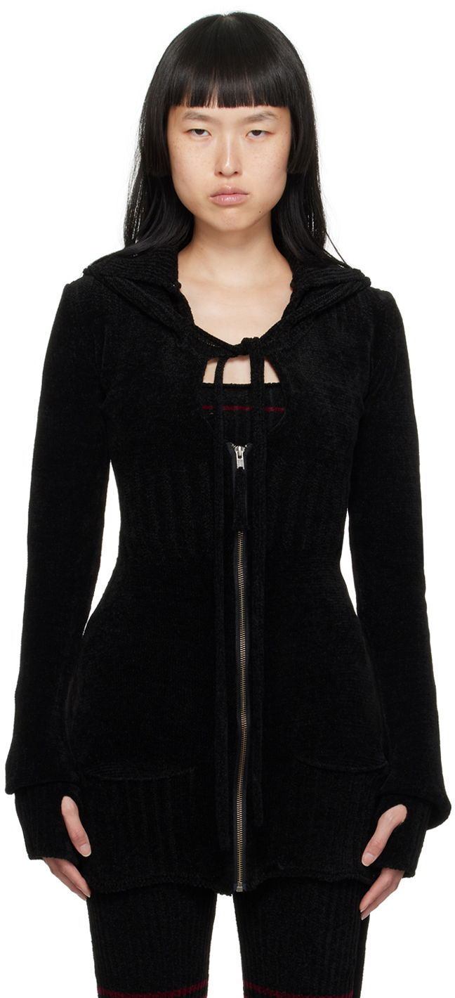 Пуловер Ottolinger Ottolinger Extended Hooded Cardigan Черно | 706702, 0
