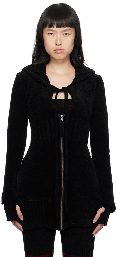 Пуловер Ottolinger Ottolinger Extended Hooded Cardigan Черно | 706702, 0