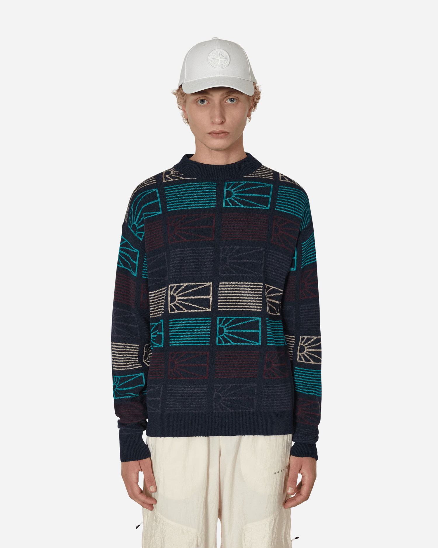 Пуловер PACCBET Logo Crewneck Sweater Синьо | PACC11N003 2, 0