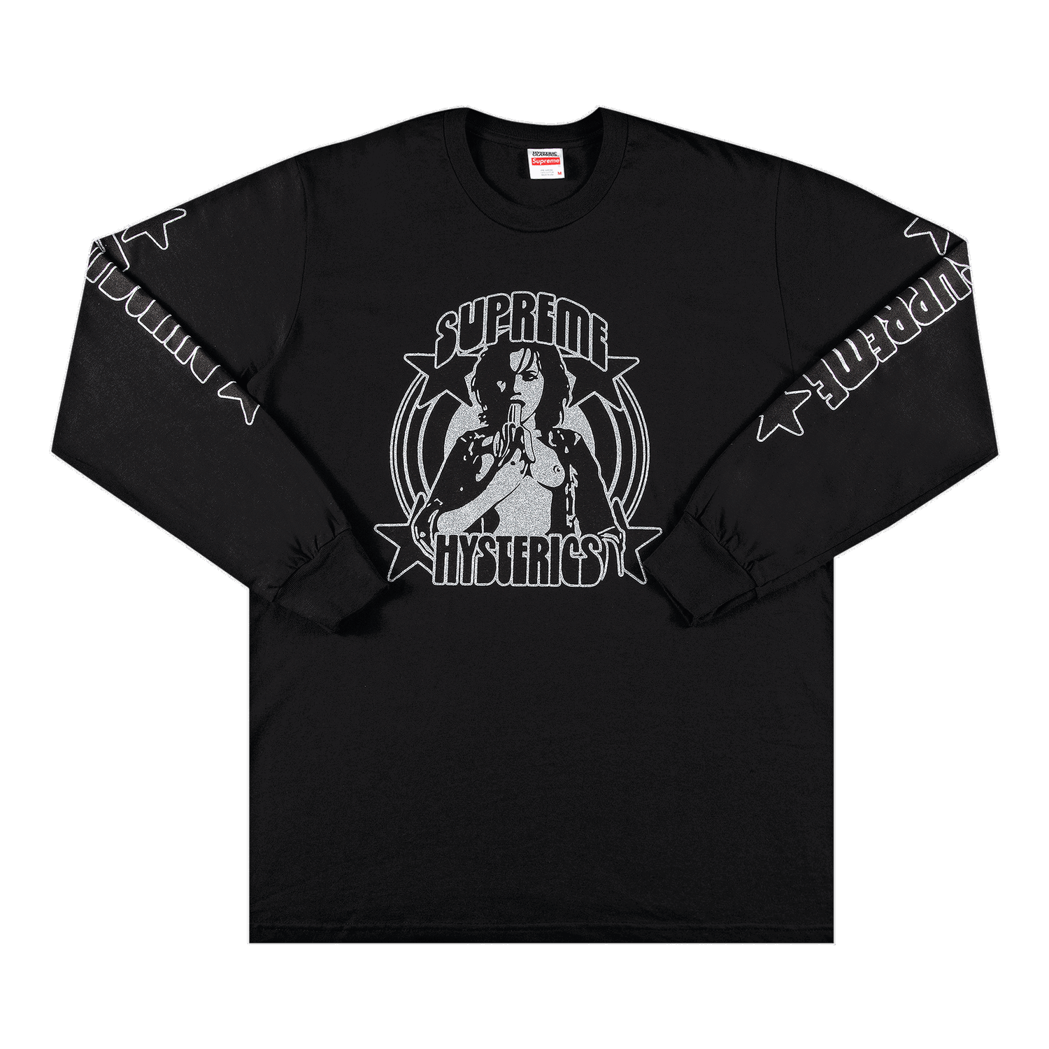 Тениска Supreme Hysteric Glamour x Long-Sleeve Tee Черно | SS21T24 BLACK, 0