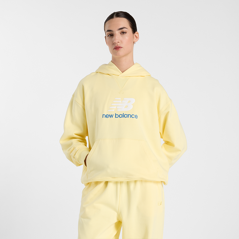 Суитчър New Balance Essentials Hoodie Жълто | NBWT51501PRC, 0