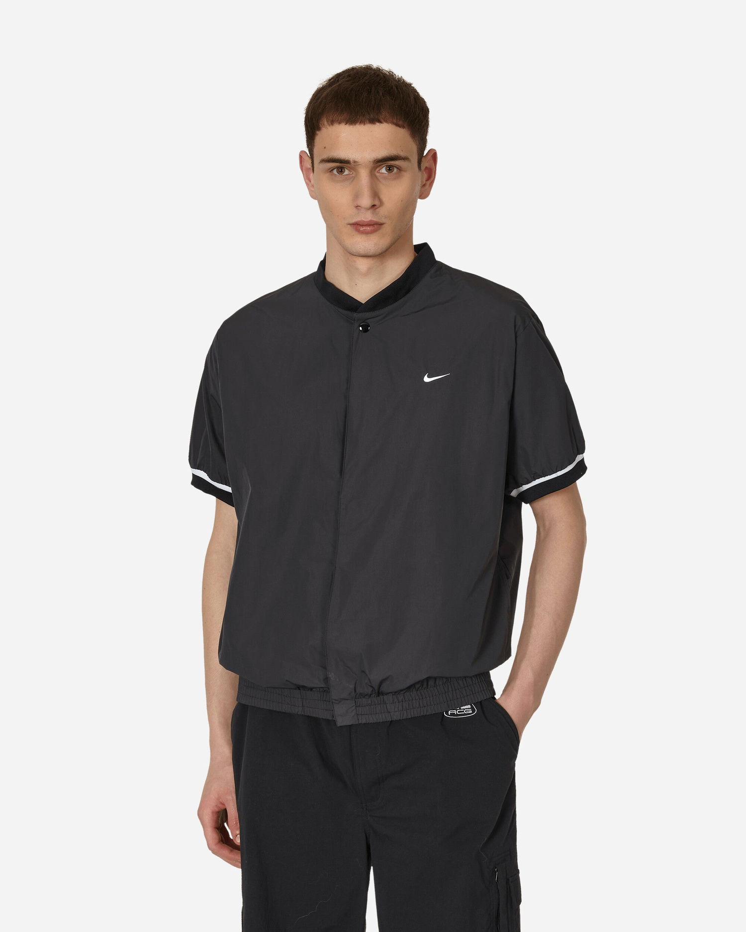 Поло тениска Nike Authentics Warm-Up Shirt Черно | DX3342-010, 0