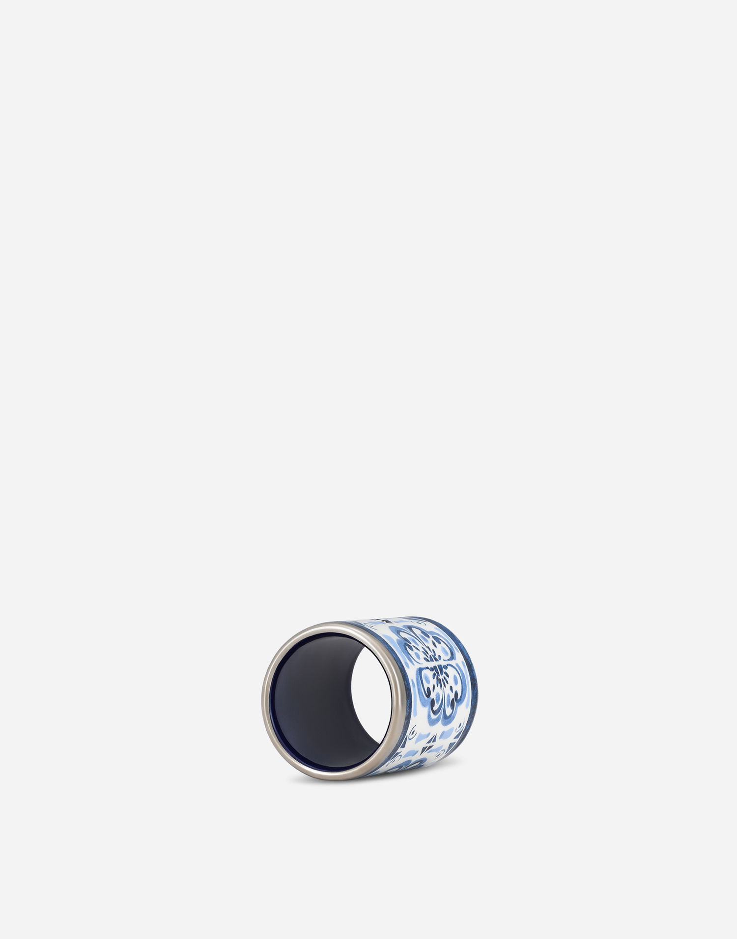 Пръстен Dolce & Gabbana Set of 2 Floral-Print Porcelain Napkin Rings Синьо | TCGS06TCAEMUB013, 1
