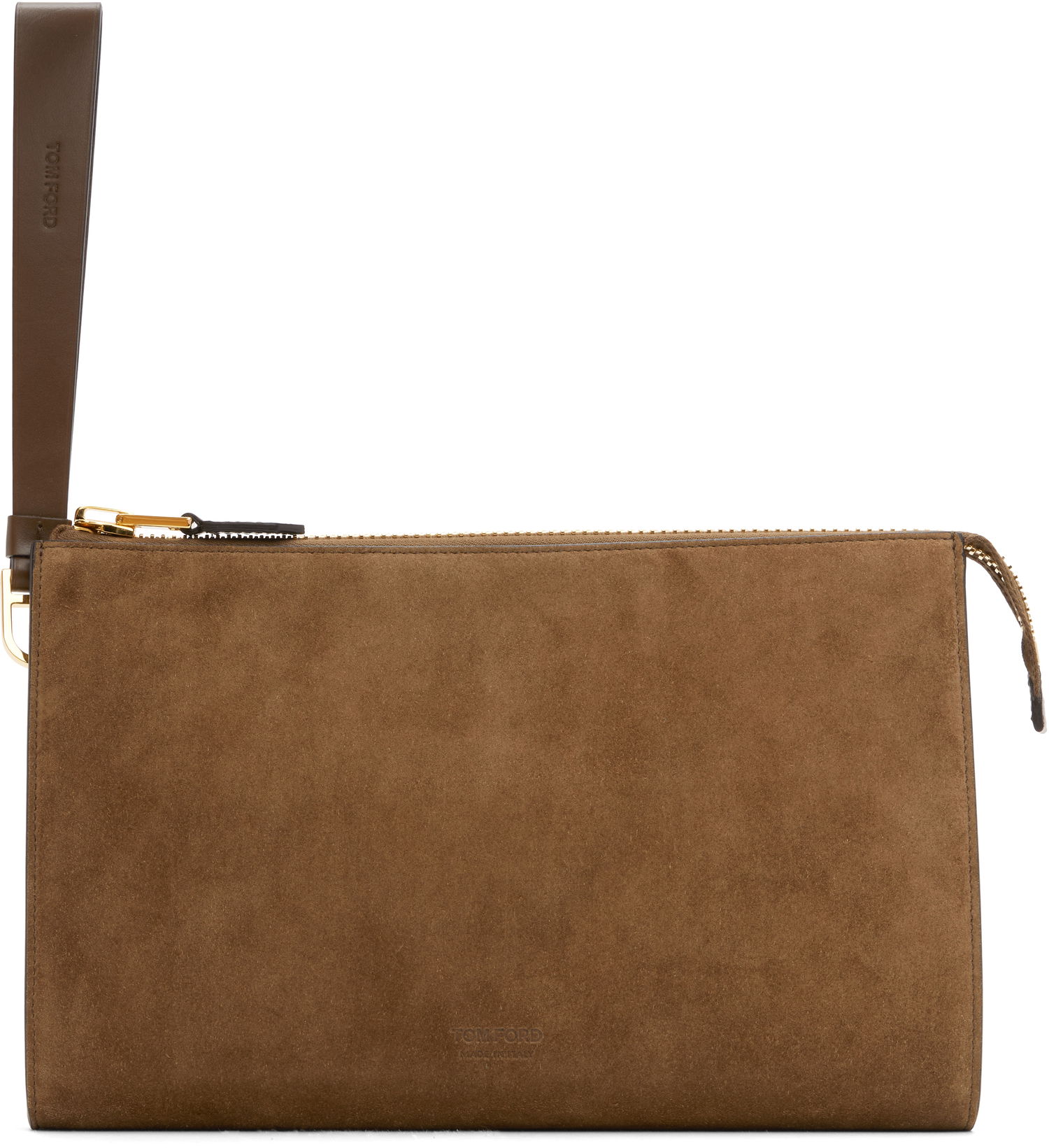 Портфейл Tom Ford Tom Ford Suede Calf Leather Mini Pouch Кафяво | H0500-LCL323G, 0
