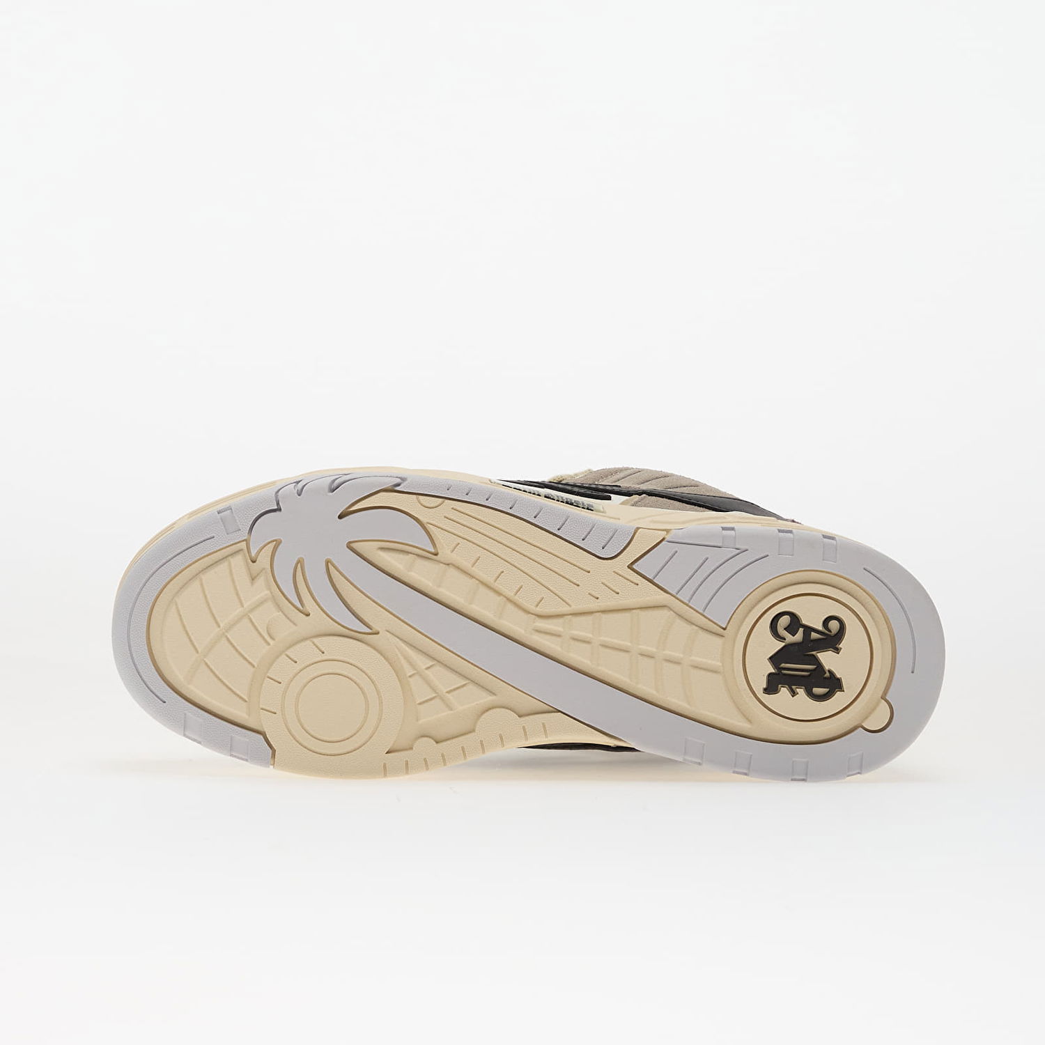 Кецове и обувки Palm Angels Venice Suede Sneakers White/ Medium Grey Бежово | PMIA101C99LEA0010106, 1