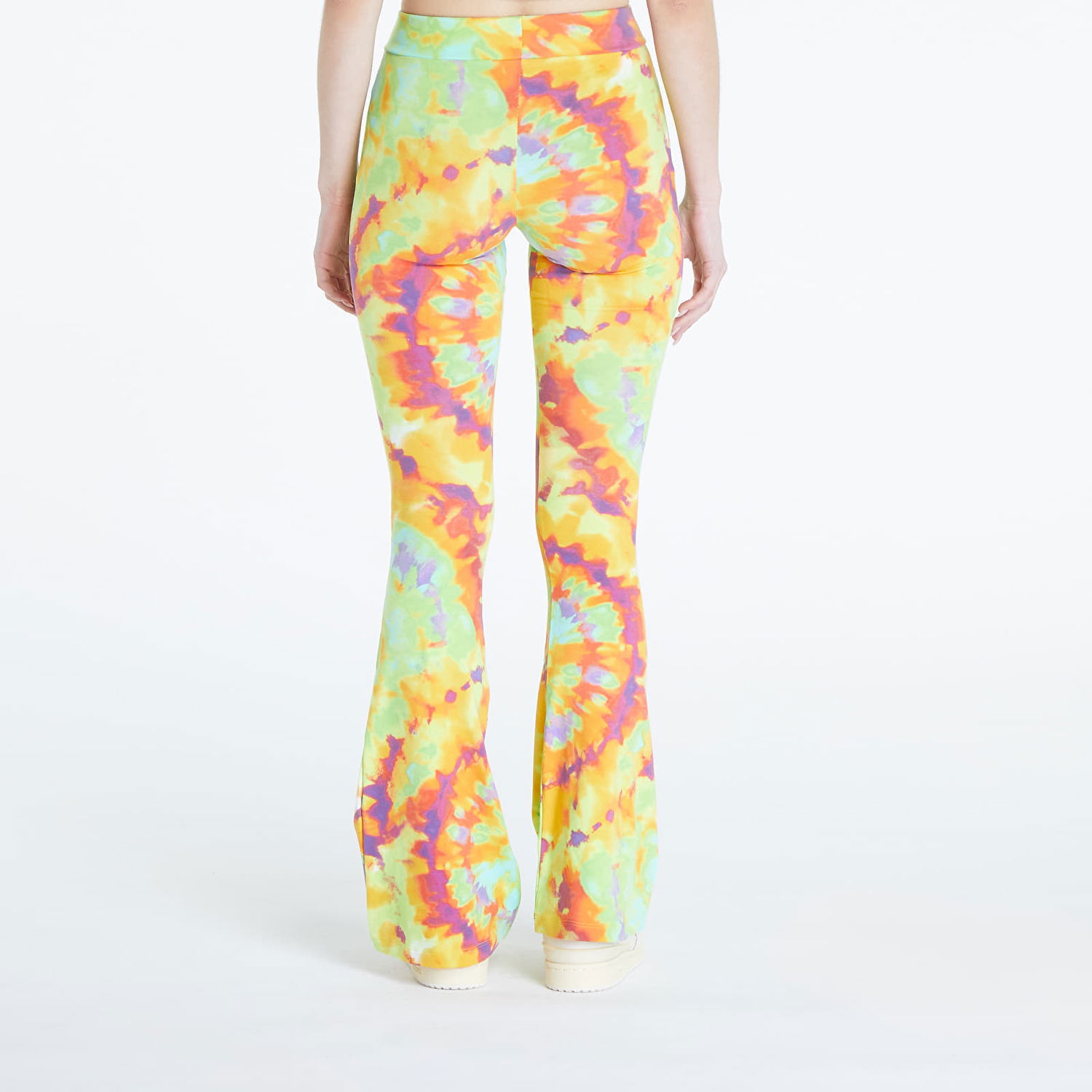 Панталони adidas Originals Tie-Dyed Flared Pant Жълто | IY7597, 1