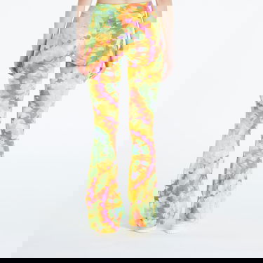 Панталони adidas Originals Tie-Dyed Flared Pant Жълто | IY7597, 1