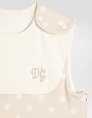 Пижама Dolce & Gabbana Dolce & Gabbana Newborn Polka Dot Jersey Baby Nest Бежово | LNJAH6G7PJFS9000, 3