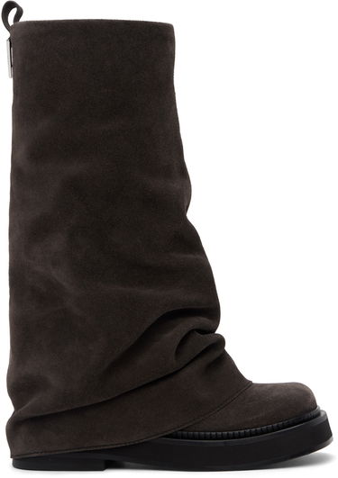 Облекло The Attico Attico Robin Suede Slouch Boots Сиво | 246WS798 L007, 0