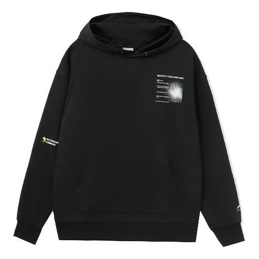 Суитчър Li-Ning Skateboard Graphic Hoodie Черно | AWDR451-1