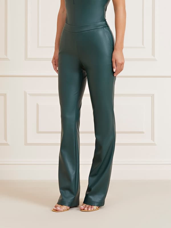 Панталони GUESS Marciano Mid Rise Straight Pants Зелено | 3BGB189645Z, 0