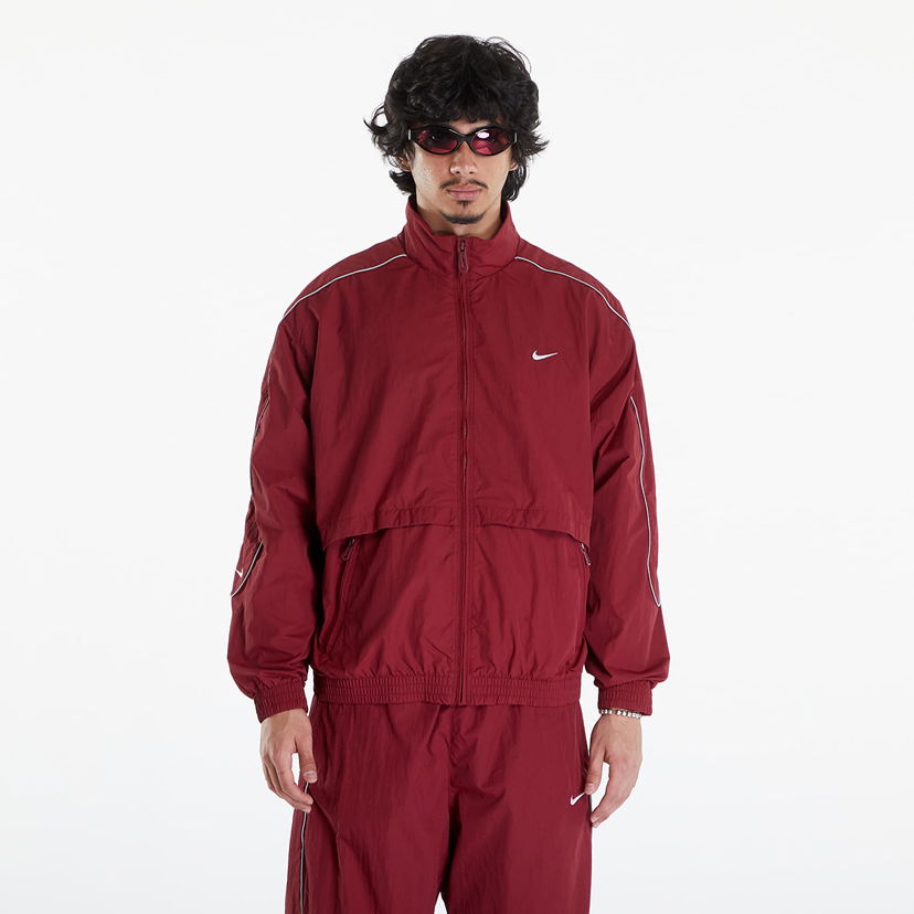 Яке Nike Sportswear Solo Swoosh Men's Woven Track Jacket Team Red/ White Червено | FB8622-677