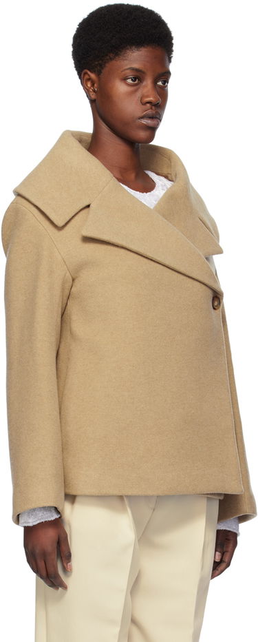 Яке TOTEME TOTEME Wrap Jacket Бежово | 241-WRO981-FB0055, 1