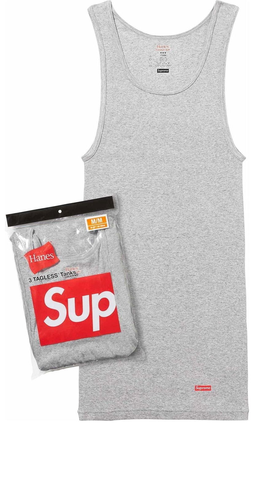 Потник Supreme Tagless Tank Top 3 Pack Supreme Сиво | SUP-SS24-024