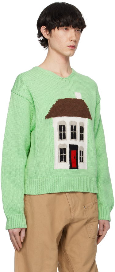 Пуловер JW Anderson JW Anderson House Graphic Sweater Зелено | KW1346-YN0417, 1