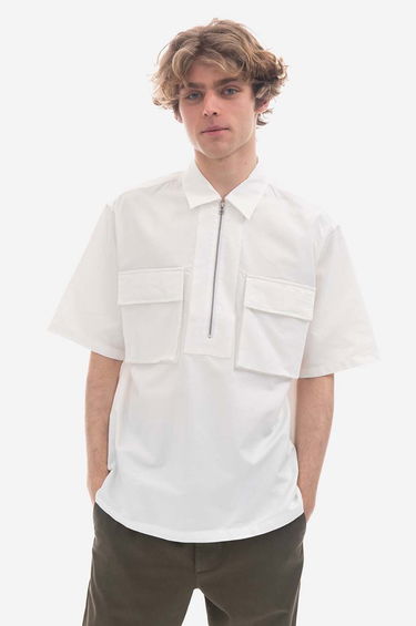 Риза NORSE PROJECTS Ivan Cordura Tab Series Relaxed Shirt Бяло | N40.0610.0001, 0