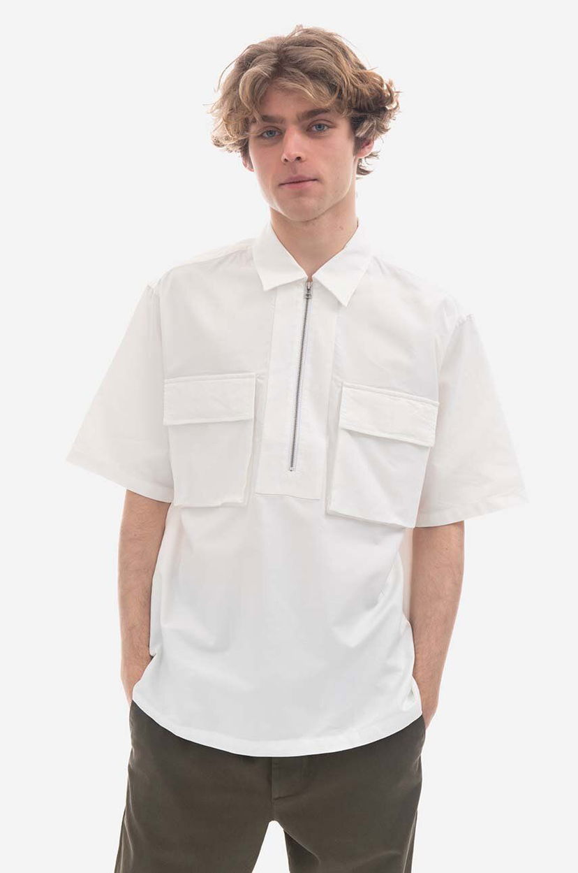 Риза NORSE PROJECTS Ivan Cordura Tab Series Relaxed Shirt Бяло | N40.0610.0001