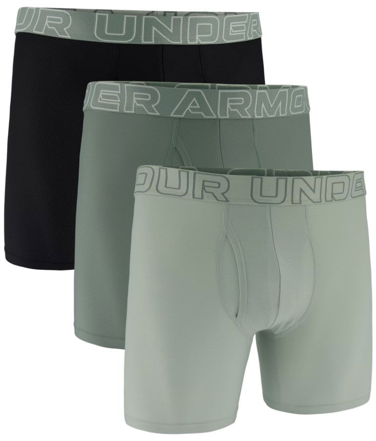 Боксерки Under Armour Under Armour UA Performance Tech Mesh 6" Boxer Briefs - 3-Pack Черно | 1383884-377