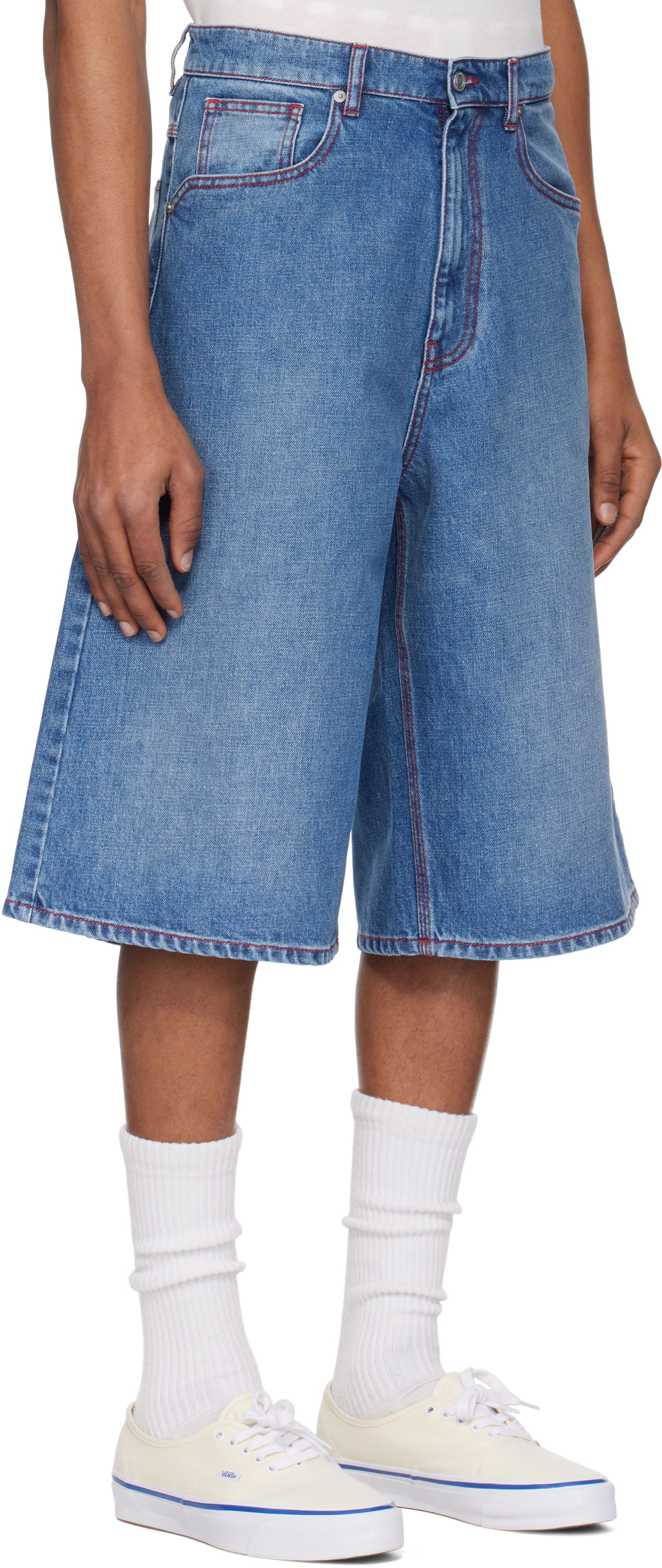 Къси панталони ERL ERL Indiana Denim Skate Shorts Синьо | ERL10P014, 1
