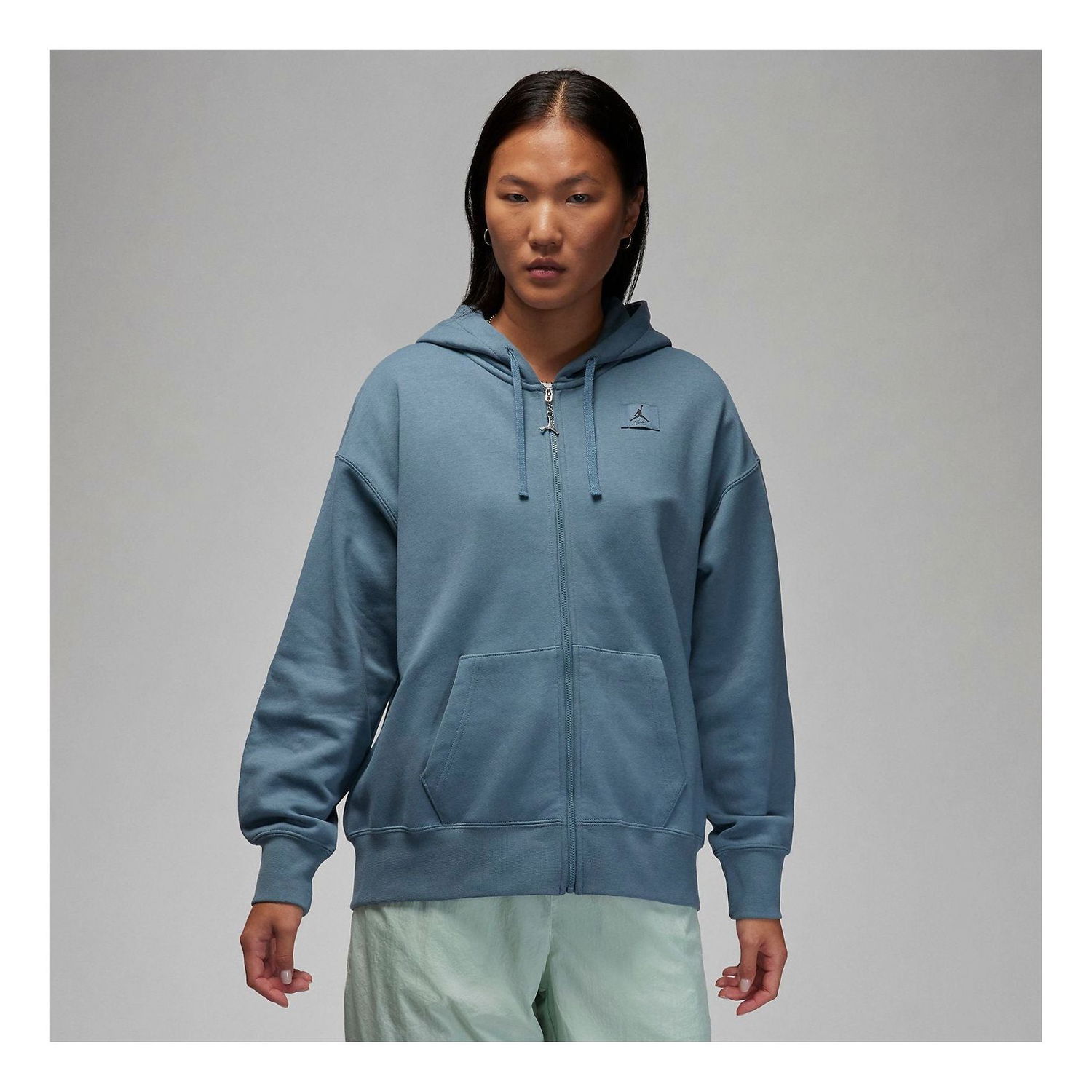 Суитчър Jordan Air Jordan Flight Full-Zip Hoodie Синьо | DZ3360-031, 0