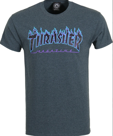 Тениска Thrasher Flame T-Shirt Сиво | 110289, 0