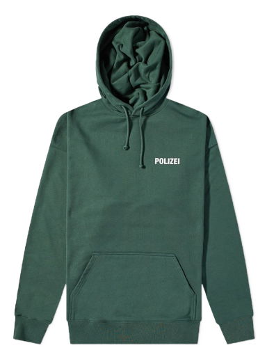 Суитчър VETEMENTS Polizei Popover Hoody Зелено | UE63CN201G