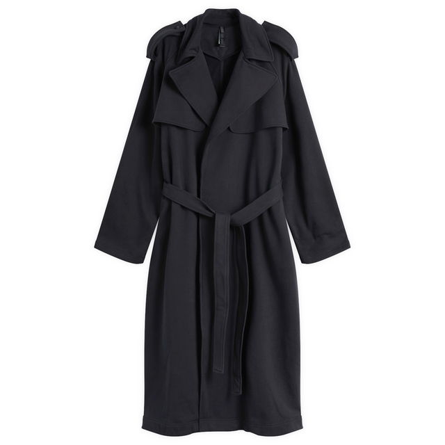 Boyfriend Fleece Trench Coat