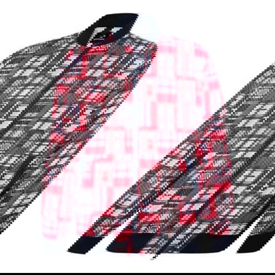 Яке бомбър Converse Printed Utility Bomber Jacket Червено | 10019474-A02, 0