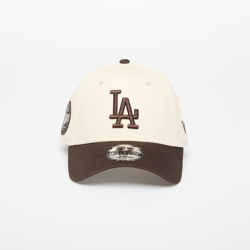 Шапка с козирка New Era 9FORTY MLB Side Patch Los Angeles Dodgers Light Cream/ Nfl Brown Suede Бежово | 60758982