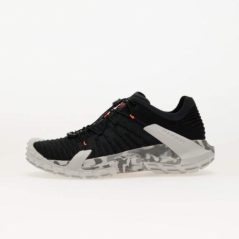 Кецове и обувки Mammut Hueco Knit II Low Men Black-Light Ice Gray Черно | 3020-06460 black-light ice gray