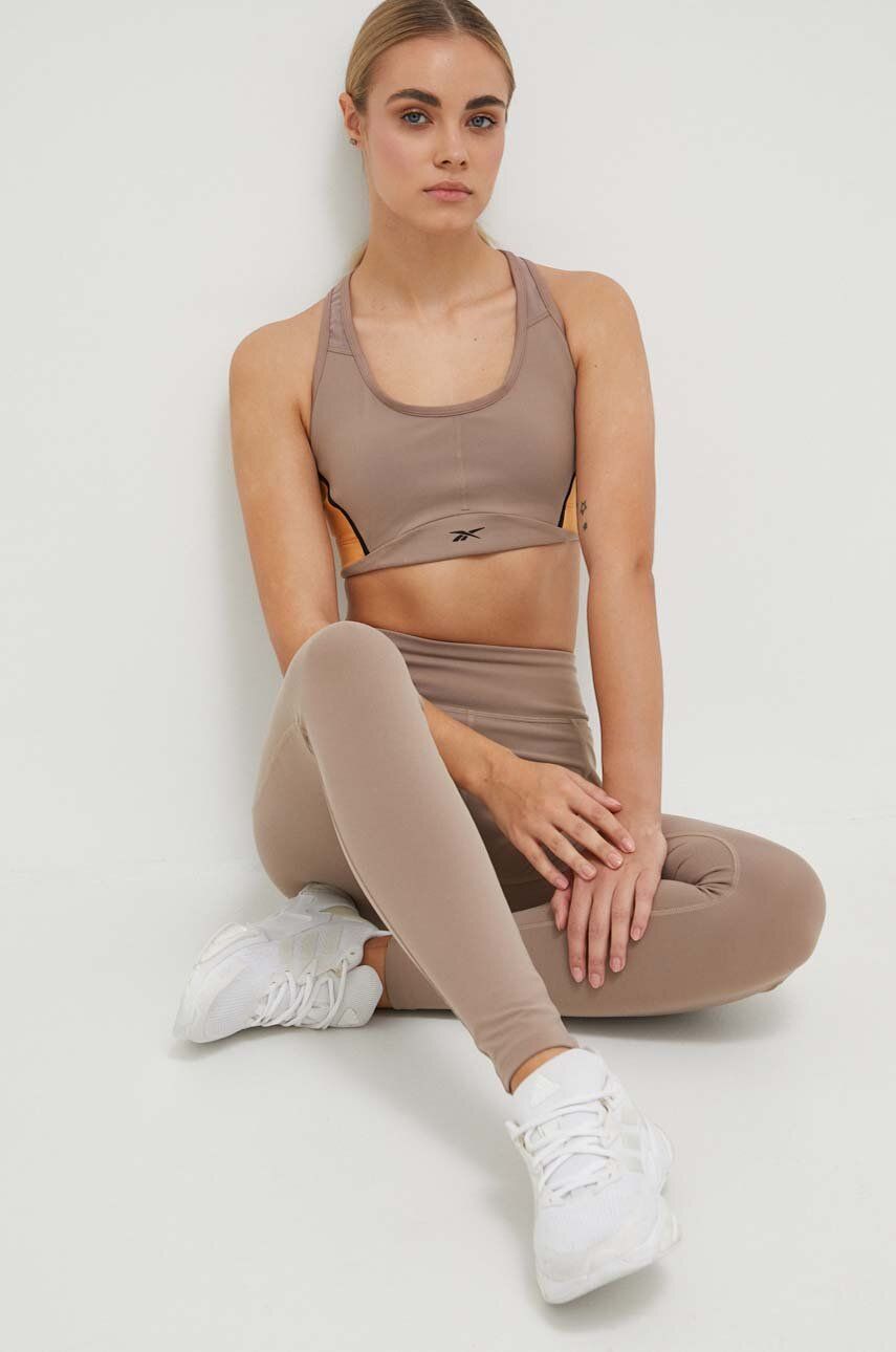 Сутиен Reebok Lux Racer Padded Colorblock Bra Кафяво | HS7790, 0