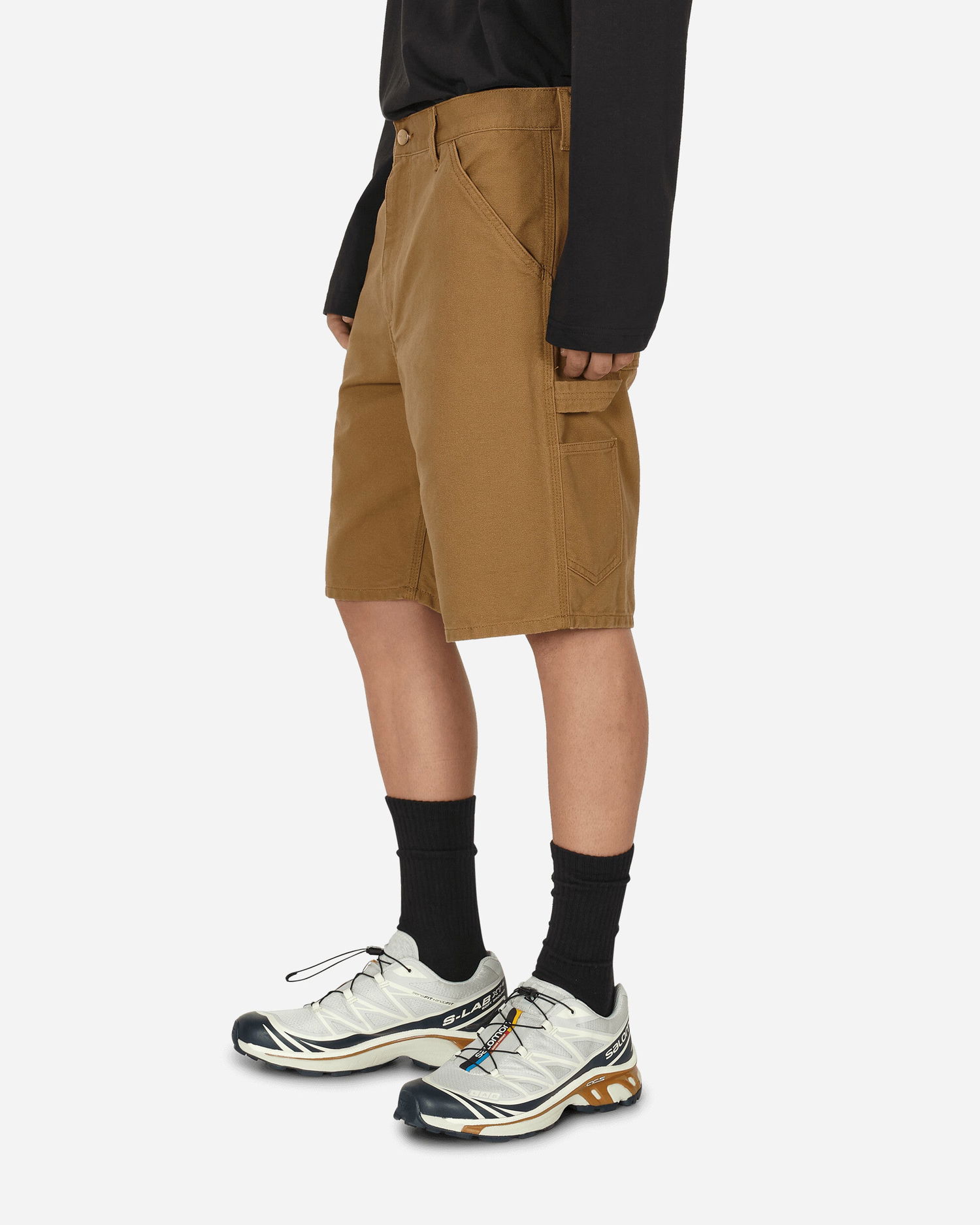Панталони и дънки Carhartt WIP Single Knee Short Hamilton Brown Сиво | I027942_HZ_02, 1