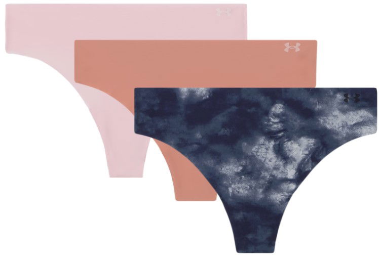 гащички Under Armour Pure Stretch No Show Thong, 3-Pack Тъмно синьо | 1383894-044, 0